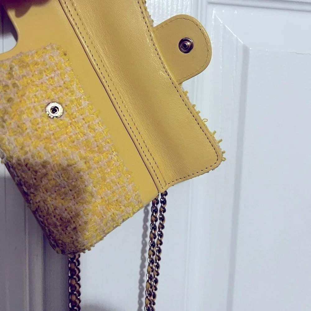 Chanel Pearl Crush Phone Case with Chain Quilted Tweed iPhone 13 Pro